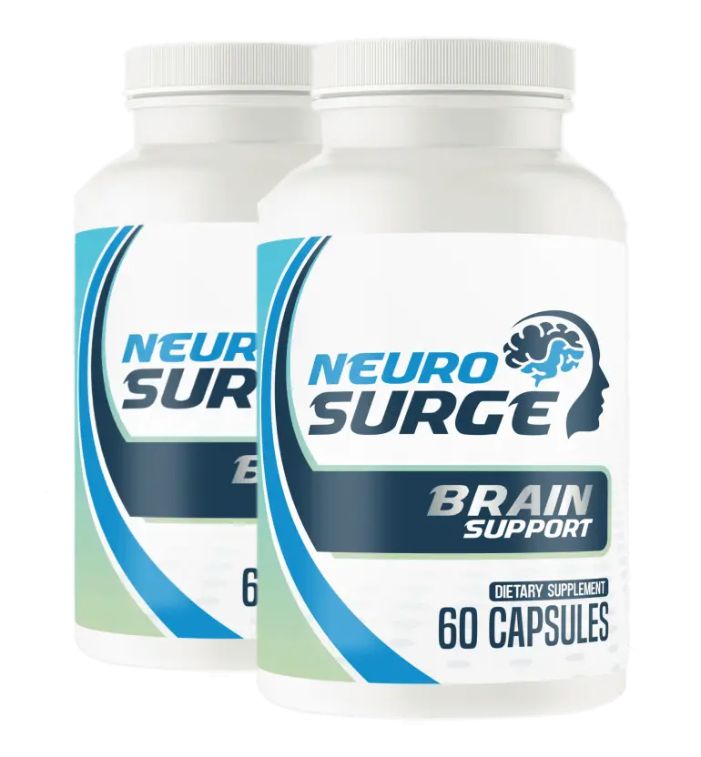 Two Neuro Surge bottles for brain health and focus